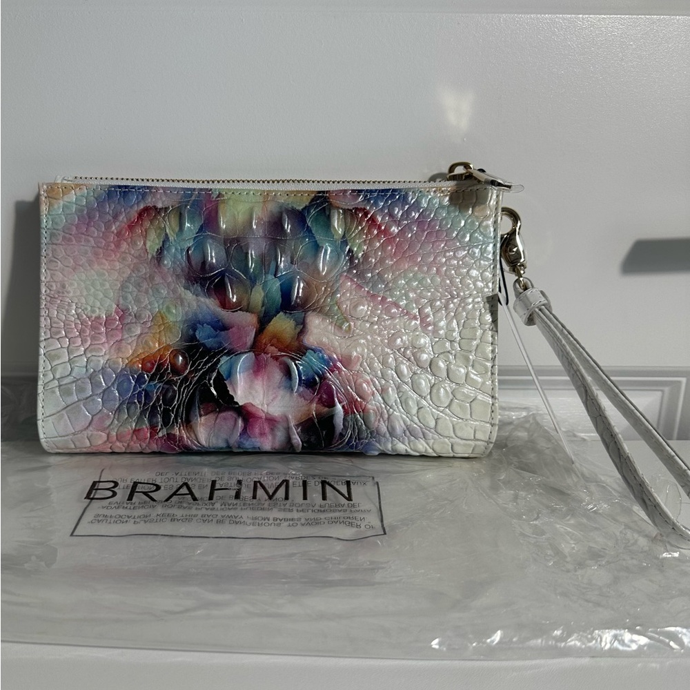 Brahmin NWT Prism Ombre Daisy Wristlet - Picture 2 of 5
